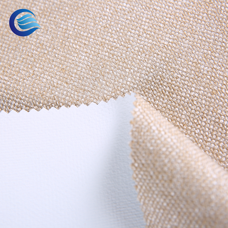 100% polyester linen 3pass blackout fabric for roller blind ZC1C004 