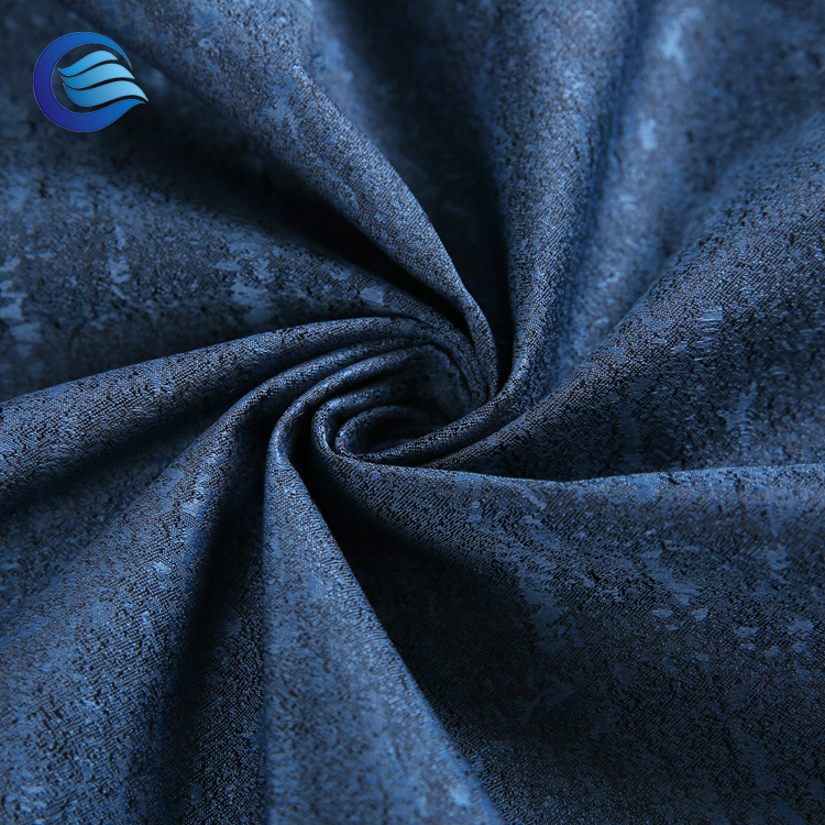  100% polyester Jacquard two side waterproofing flocking blackout fabric ZC1S014Z